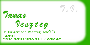 tamas veszteg business card